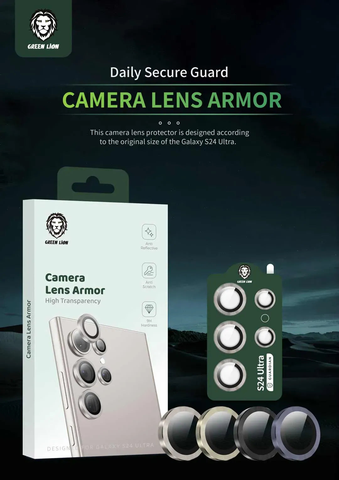 Green Lion Camera Lens Armor - Black – image 4