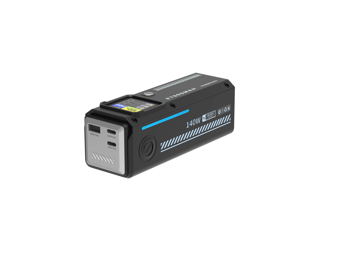 Powerology 27000mAh Smart Display Power Bank Black – image 11