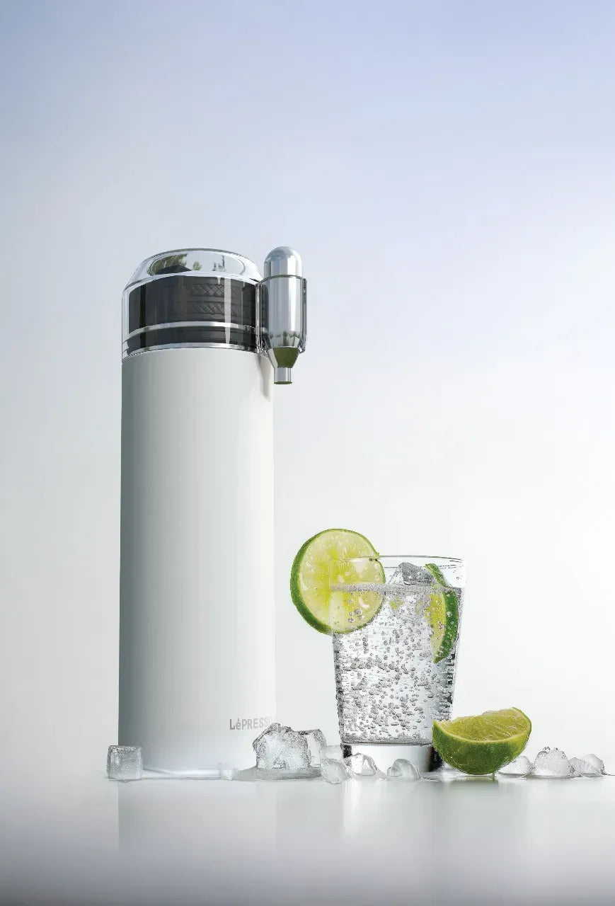 LePresso Sparkling Water Bottle Double Wall Vacuum - White – image 3