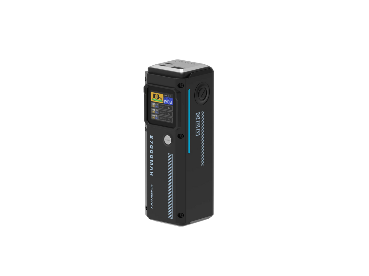 Powerology 27000mAh Smart Display Power Bank Black – image 2