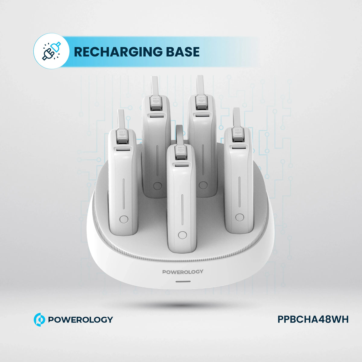 Powerology ×510000 m Ah Power Bank Station - White – image 7
