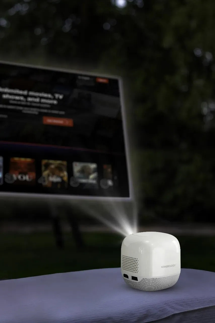 Powerology Mini Beam Portable Projector White – image 3