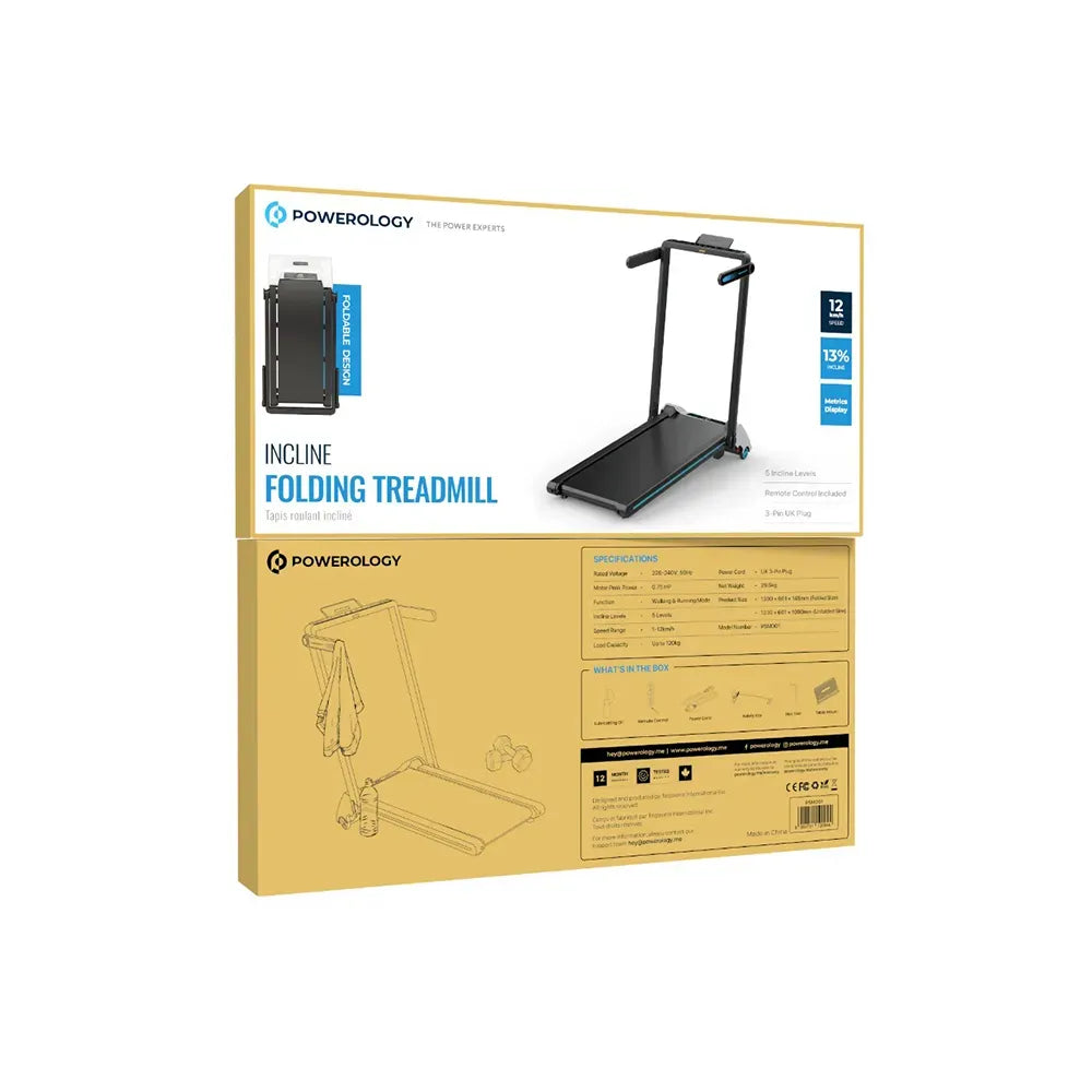 Powerology Incline Folding Treadmill Black – image 17