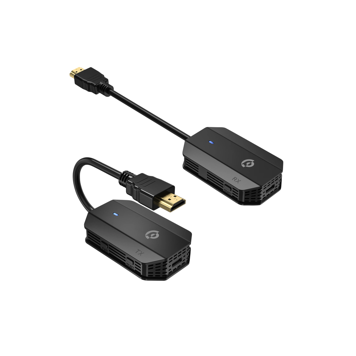 Powerology Wireless Hdmi Mirroring Adaptor Pair with USB C Cable Full HD 1080p Black – image 1
