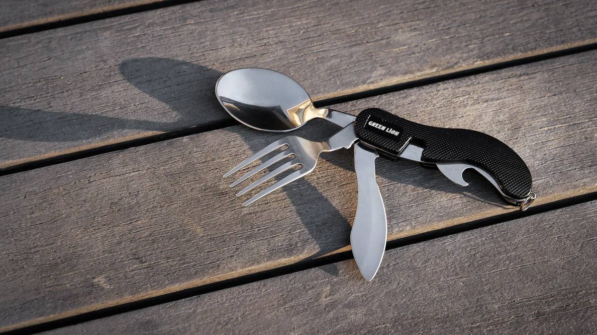 Green Lion 4 in 1 Cutlery Set Black – image 4
