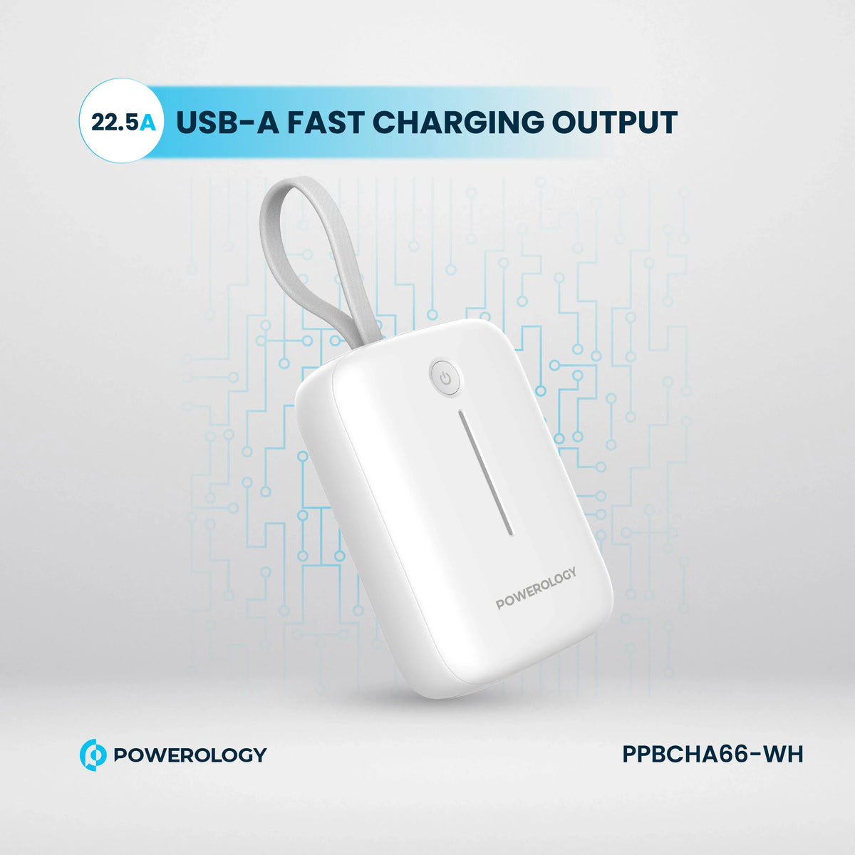 Powerology 10000 m Ah Power Bank - White – image 3