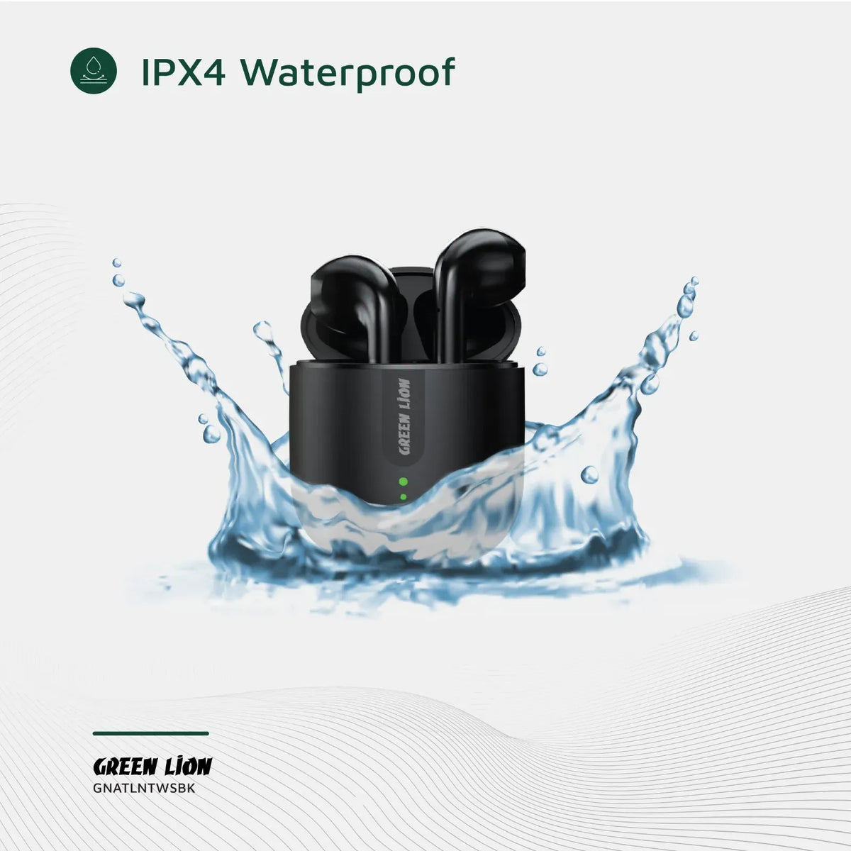Green Lion Atlanta True Wireless Earbuds - Black – image 11