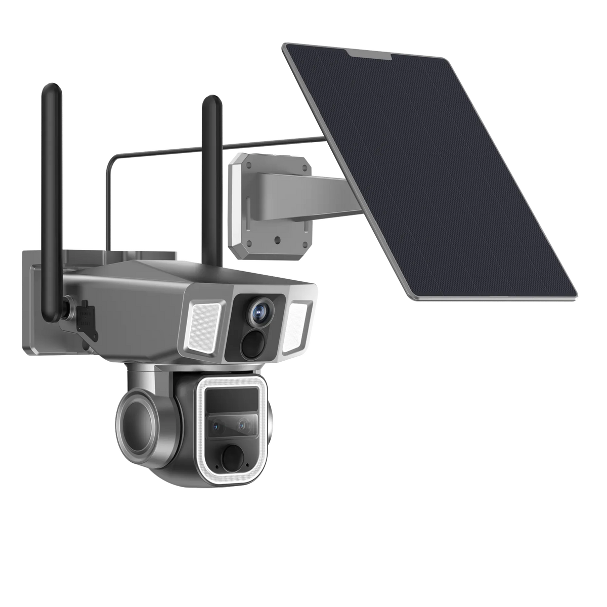 Powerology 4g Wi-Fi 360deg Dual Lens Outdoor Camera Black – image 3