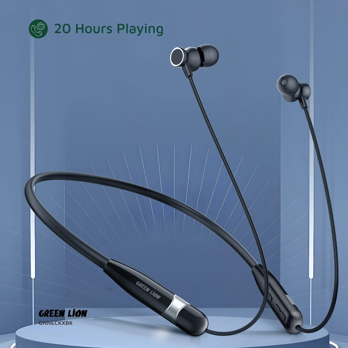 Green Lion Neck XWireless Neckband - Black – image 6