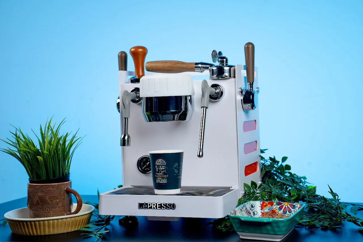 LePresso Bellissimo Triple Boiler 15 Bar Coffee Machine with Dual Italian Pump - White – image 9