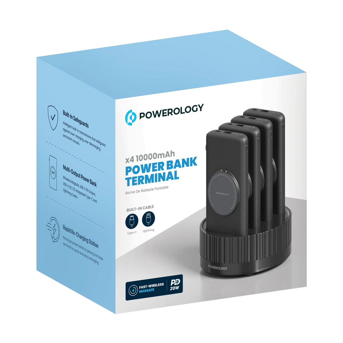 Powerology *410000 m Ah Power Bank Terminal - Black – image 1