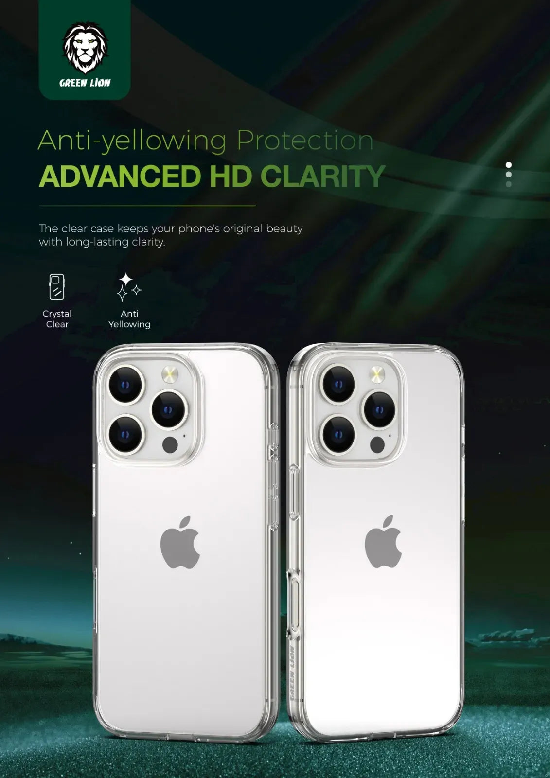 Green Lion Crystal Clear Case – image 8