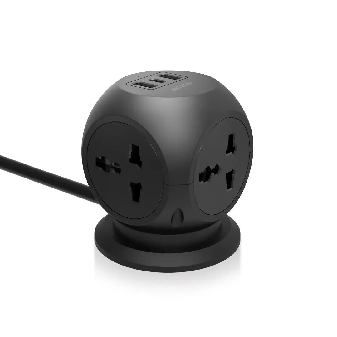 Green Lion Multiport Desk Universal Socket Black – image 3