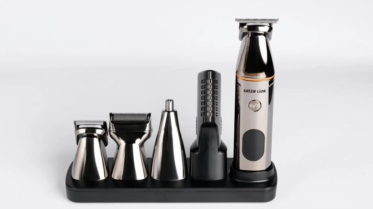 Green Lion 5 in 1 Multi Function Hair Clipper Set 600mAh Black – image 10