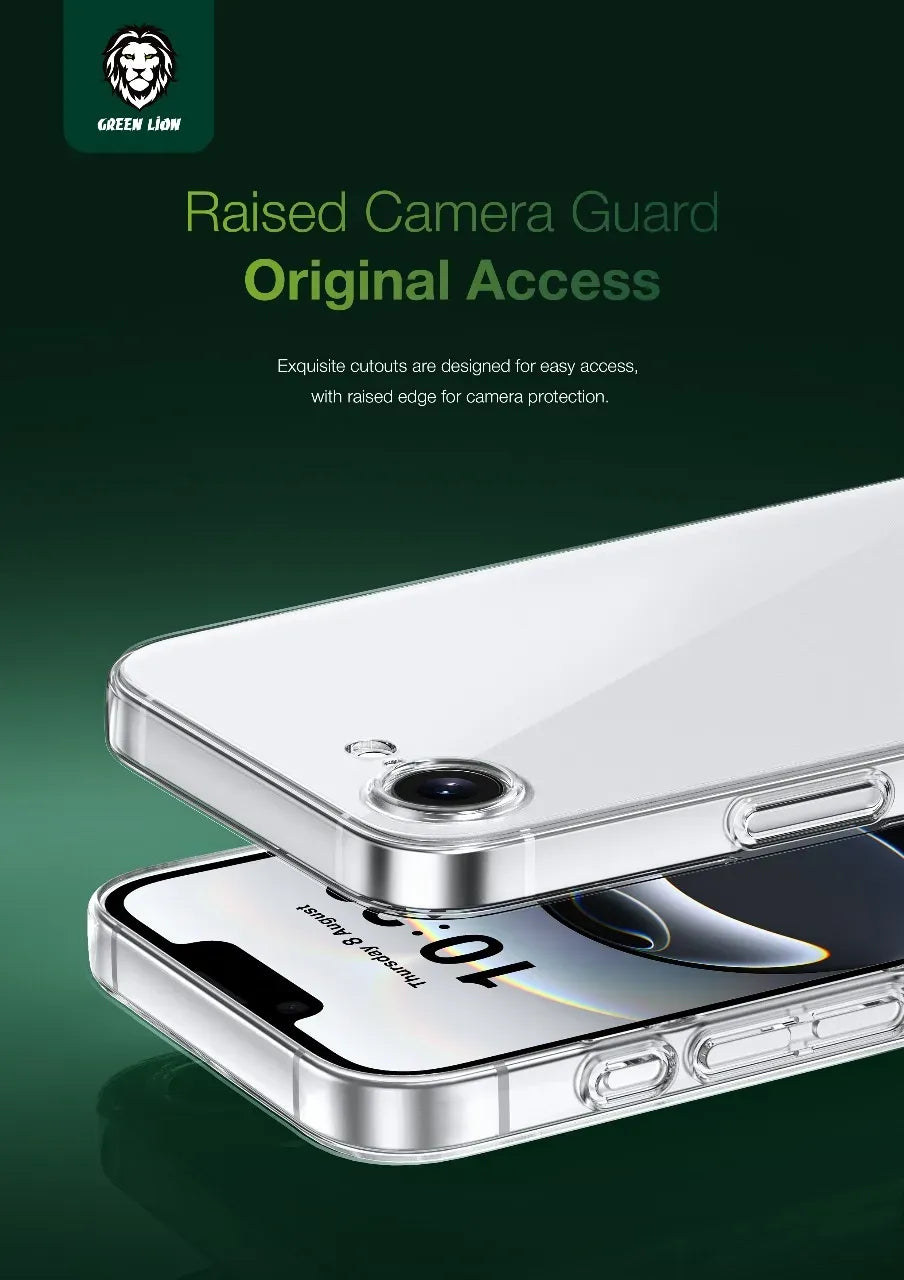 Green Lion Delgado Pc Case for Iphone 16e Clear – image 11