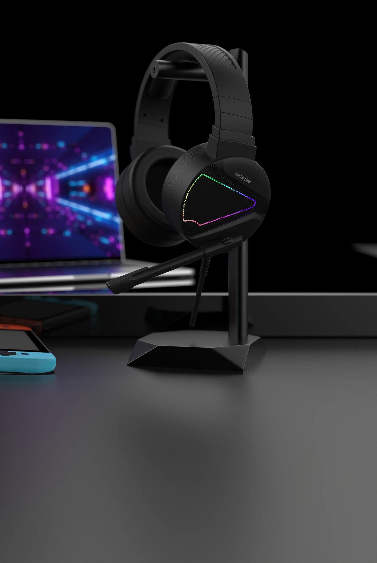Green Lion Gp27x Gaming Headphone Black – image 1