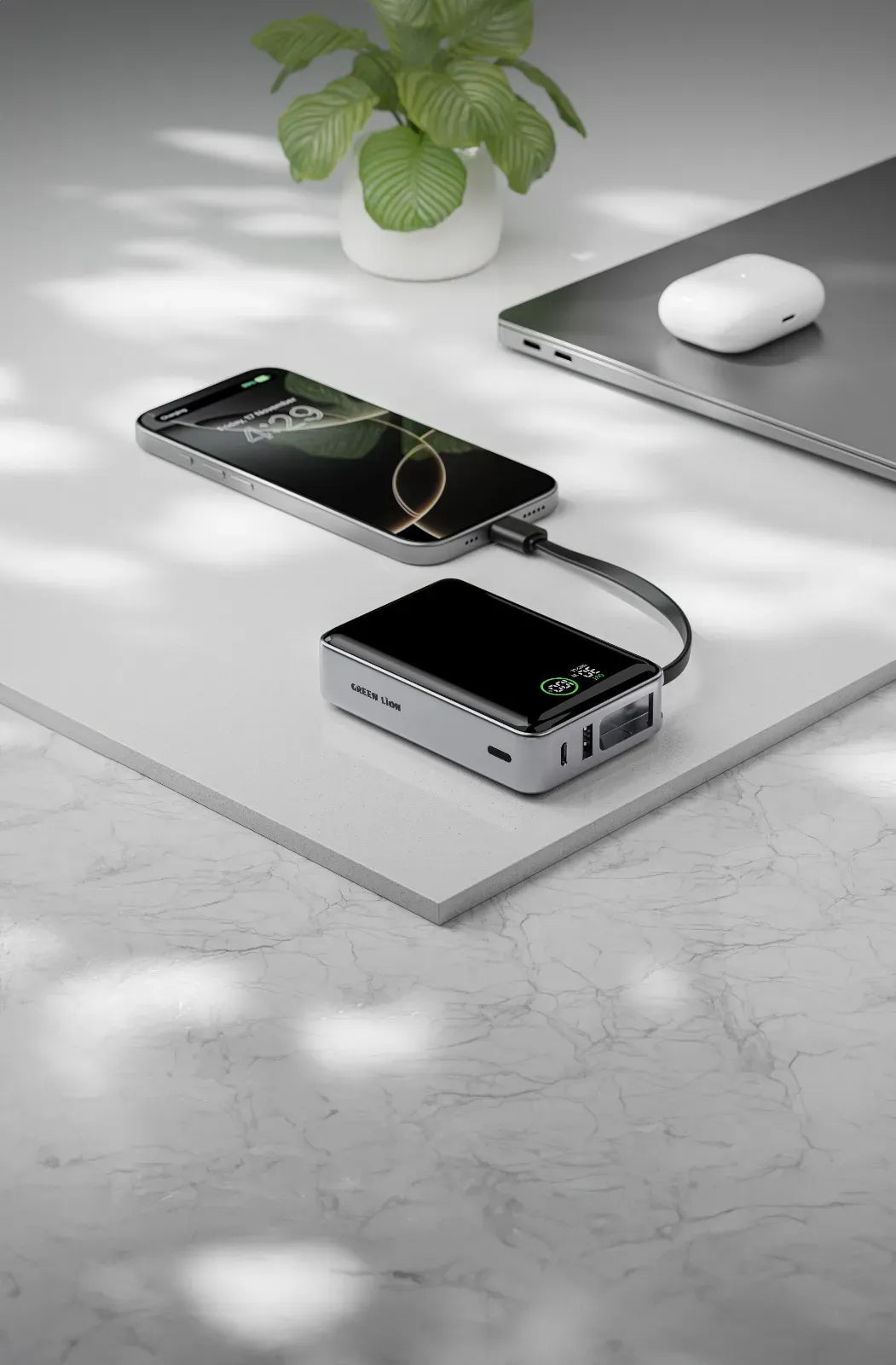 Green Lion Madrid 20 Power Bank 20000mAh PD 35w Gray – image 6