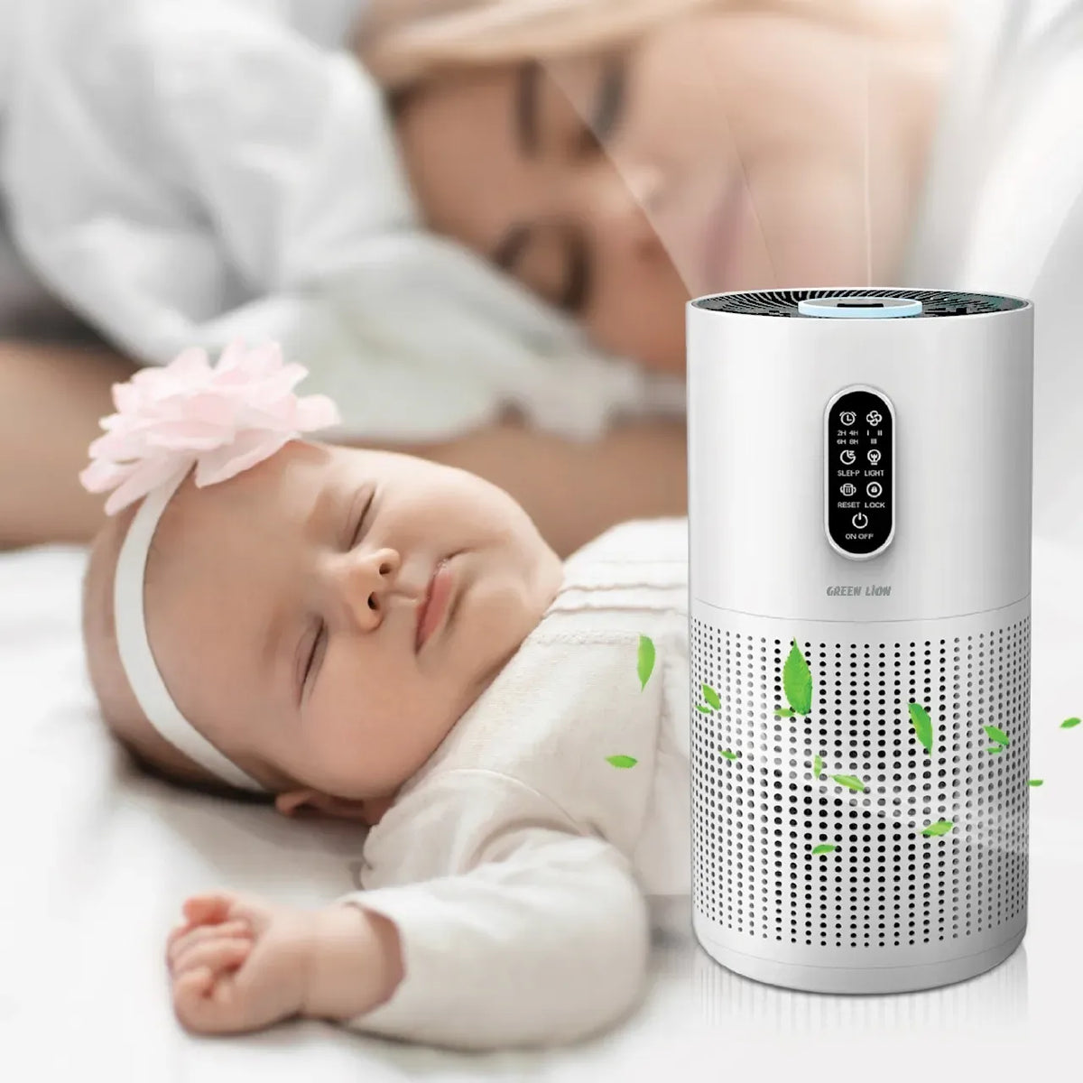 Green Lion Compact Air Purifier 3 in 1 Filtration - White – image 5