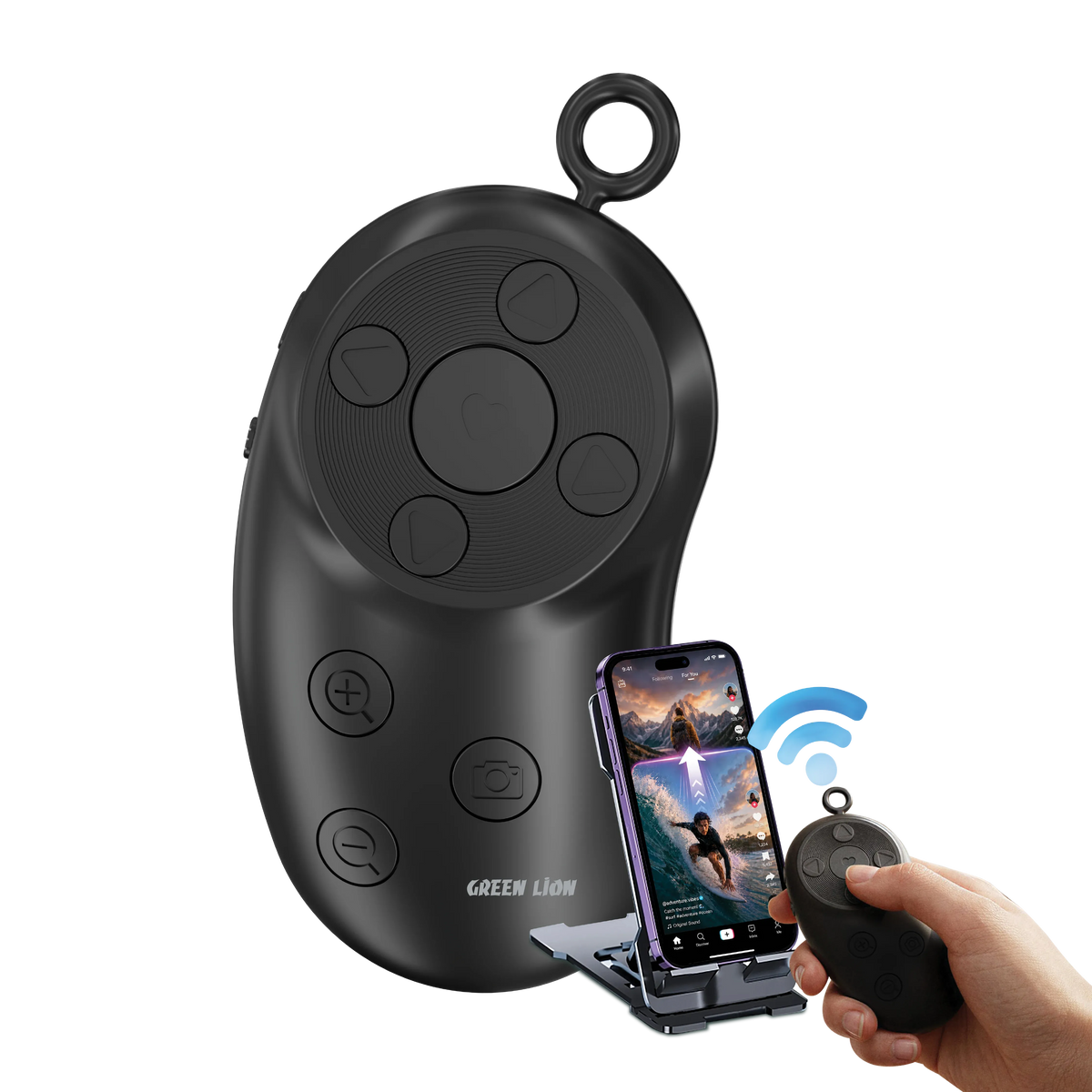 Green Lion AIRSCROLL Smart Wireless Remote - Black – image 3