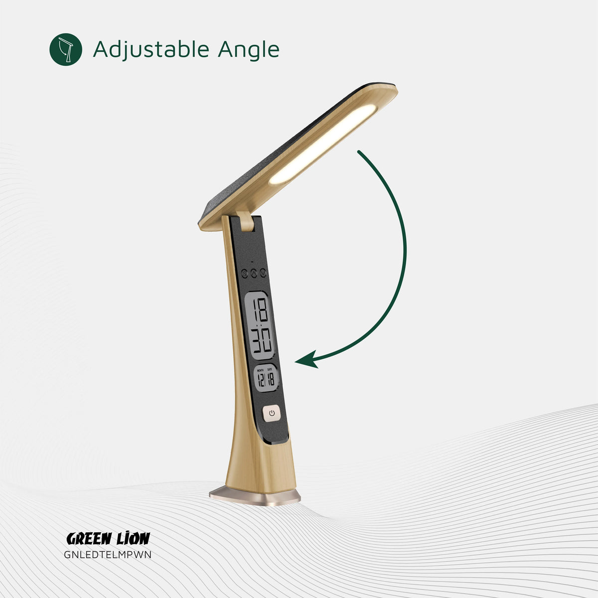 Green Lion LED Table Lamp Wooden – image 6