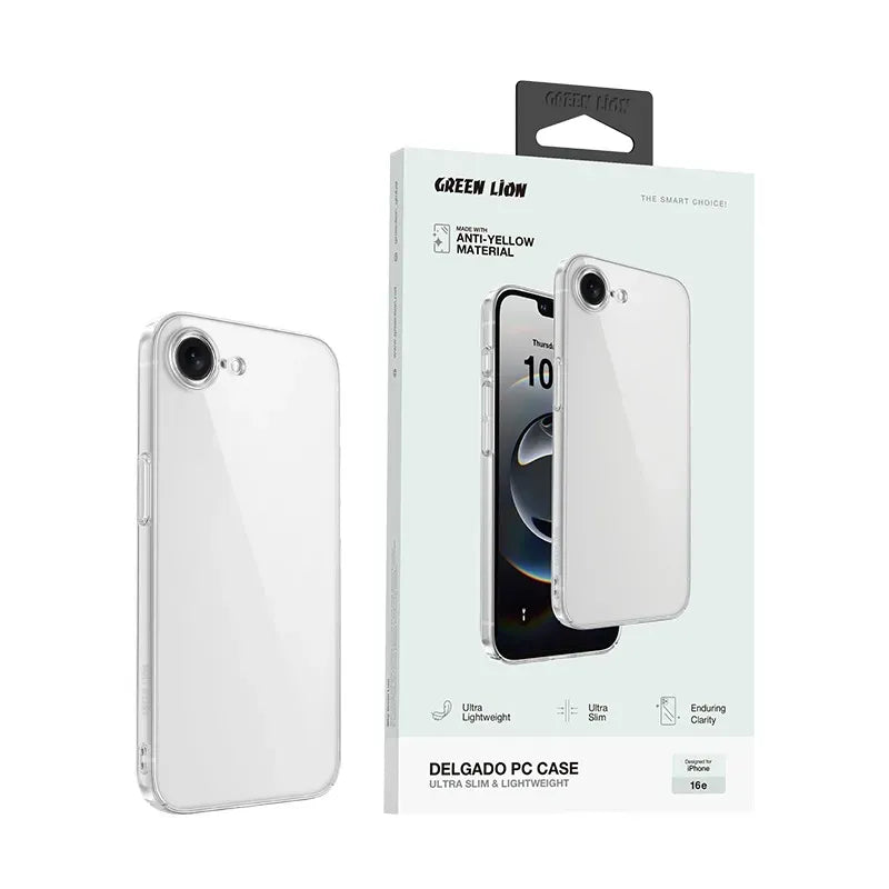 Green Lion Delgado Pc Case for Iphone 16e Clear – image 10