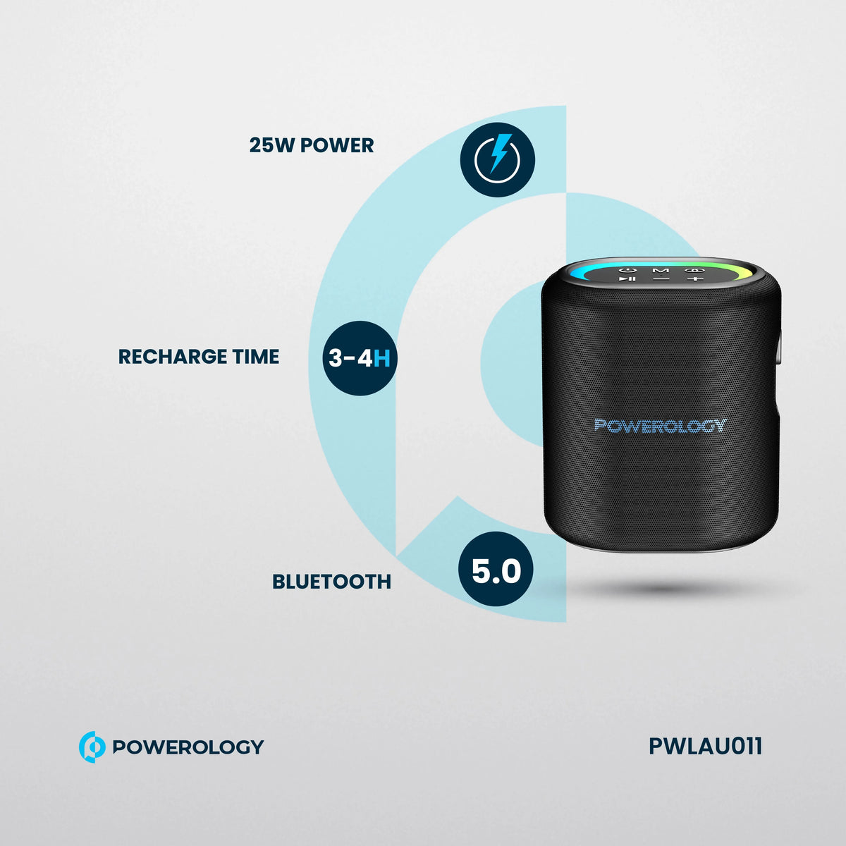 Powerology Portable Loud Speaker Black – image 23