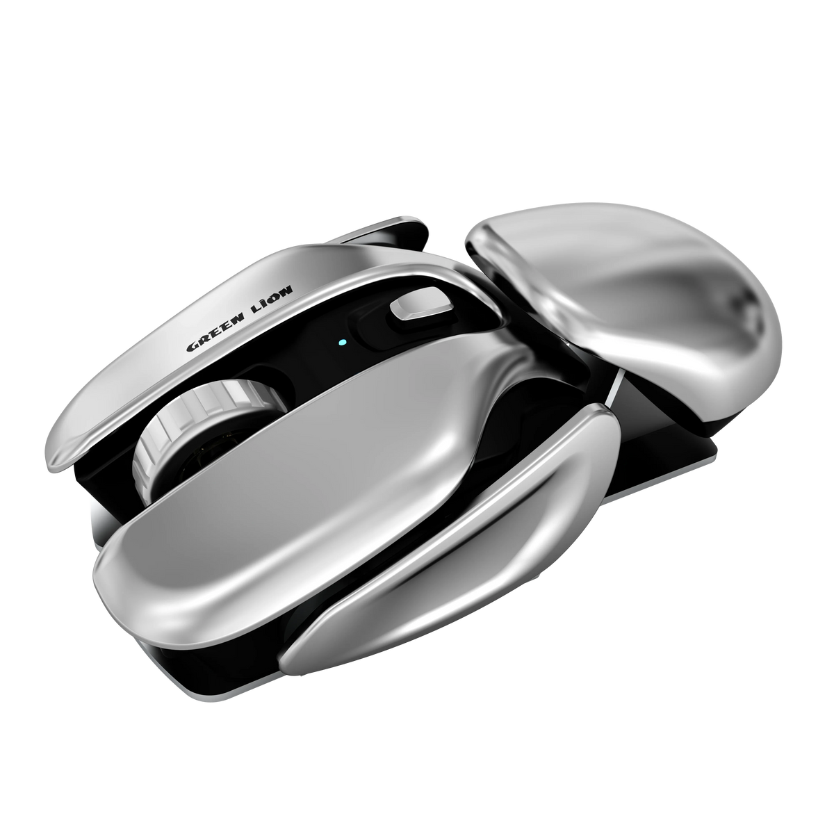 Green Lion G266 Beetles Metal Mouse Gray – image 4