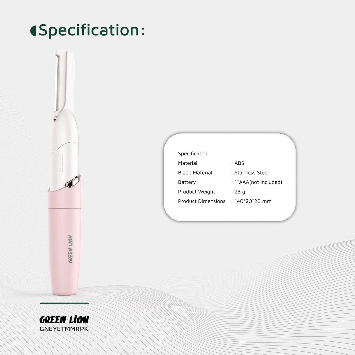 Green Lion Eyebrow Hair Trimmer Pink – image 8
