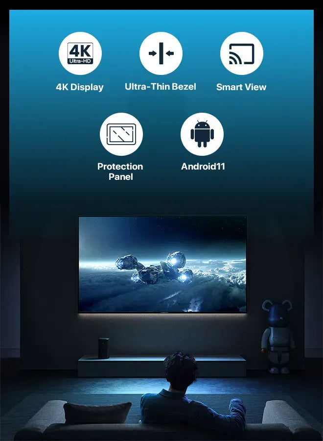 Powerology Break Proof Android Smart TV 55 Black – image 22