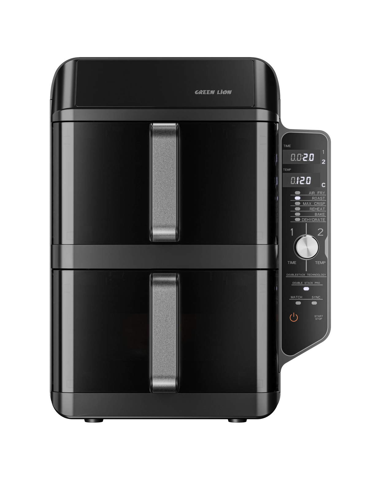 Green Lion Double Decker Pro Digital Air Fryer 10 2l Black – image 2