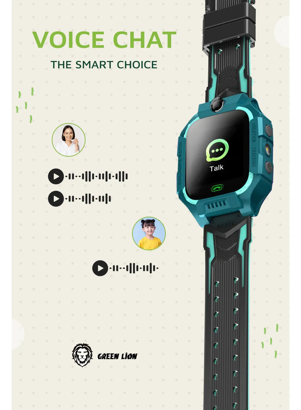 Green Lion 2 Gkids Smart Watch Series 5 - Blue – image 12