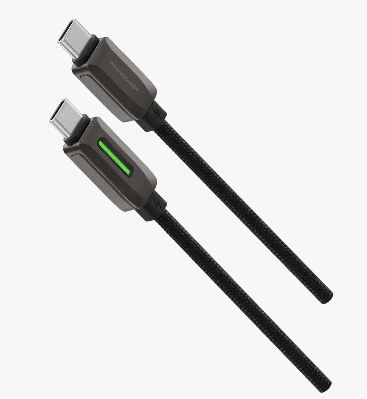 Powerology 60w Braided USB C to USB C Cable Black – image 4