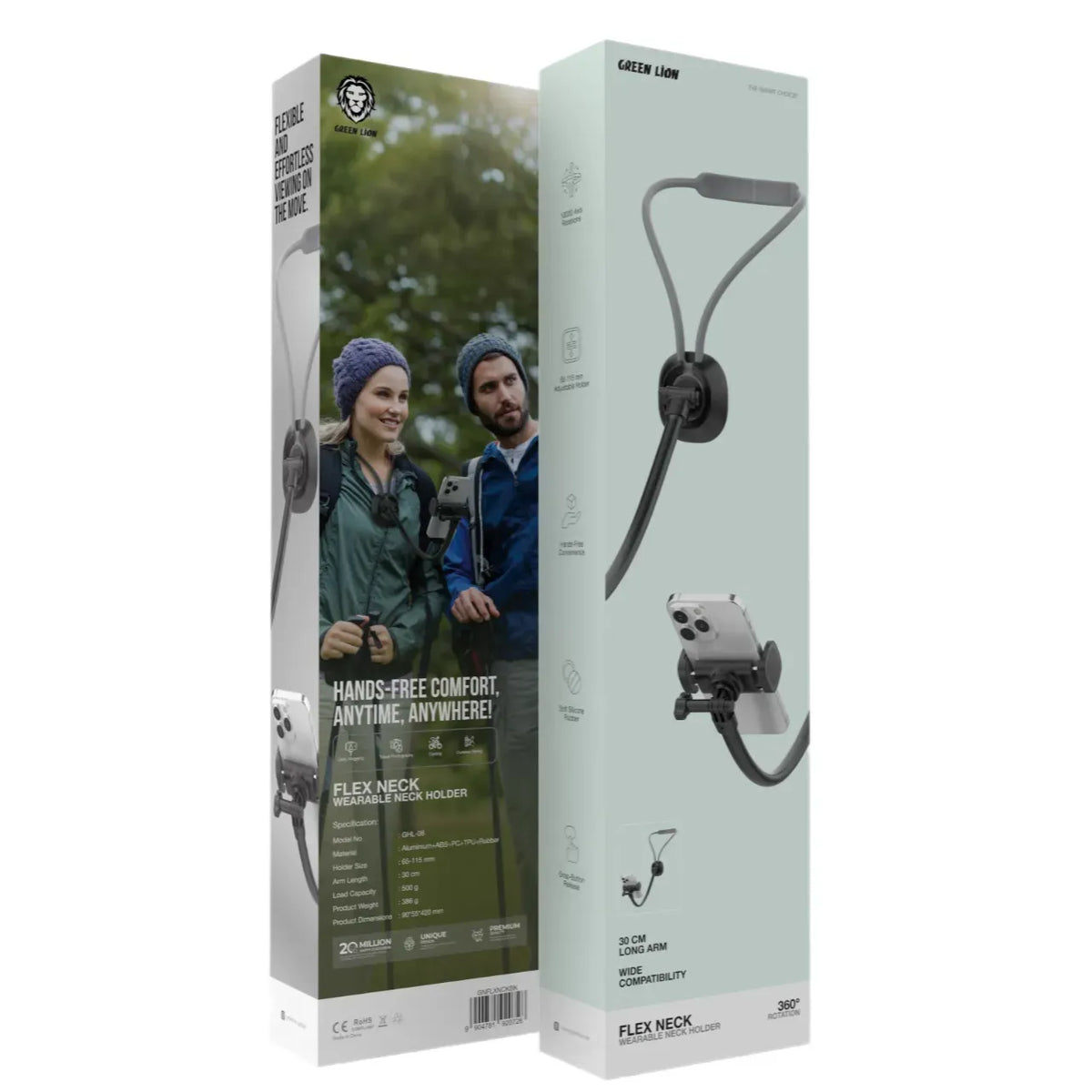 Green Lion Flex Neck Wearable Neck Holder Black – image 2