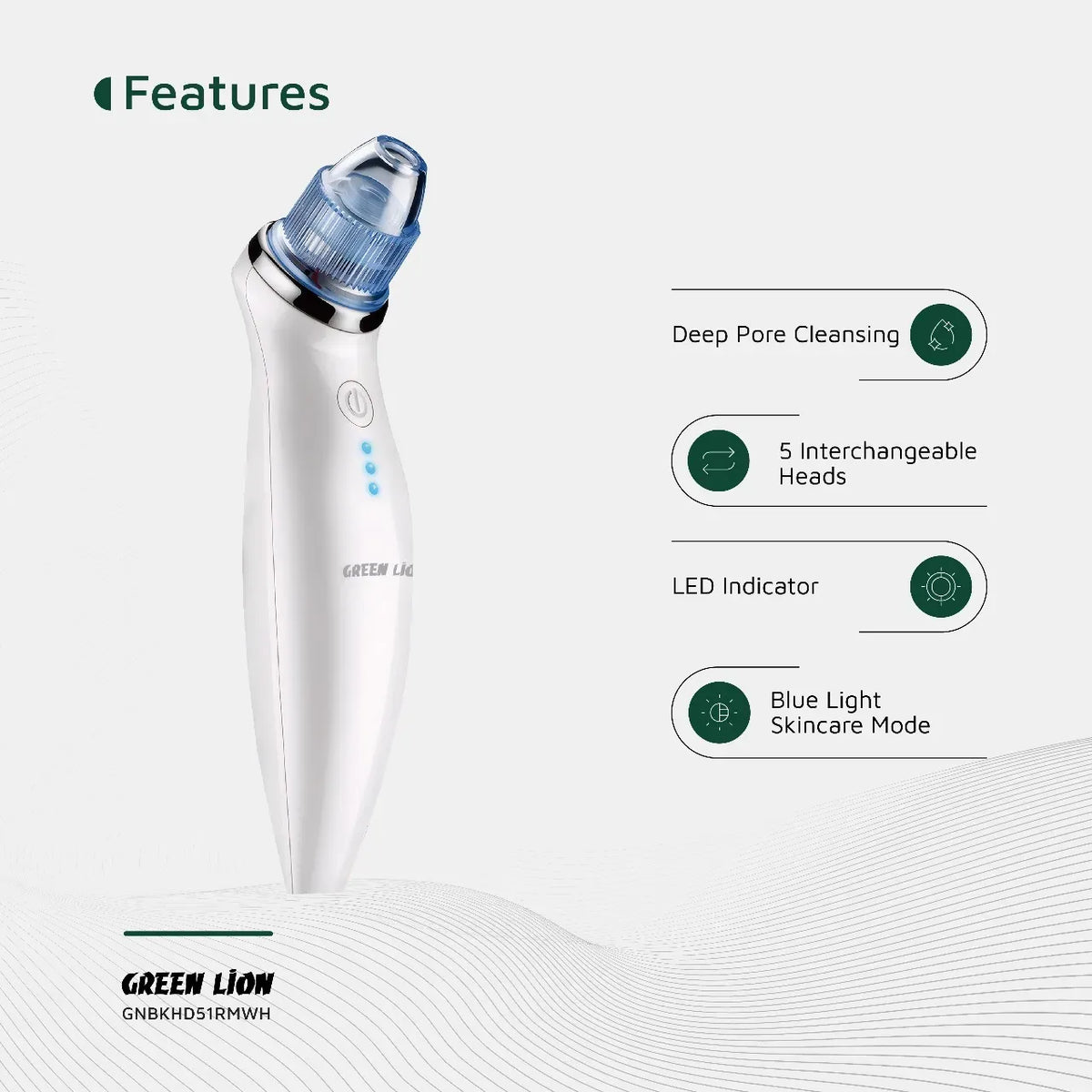 Green Lion Blackhead Remover 5 in 1 Skin Care Solution White – image 13