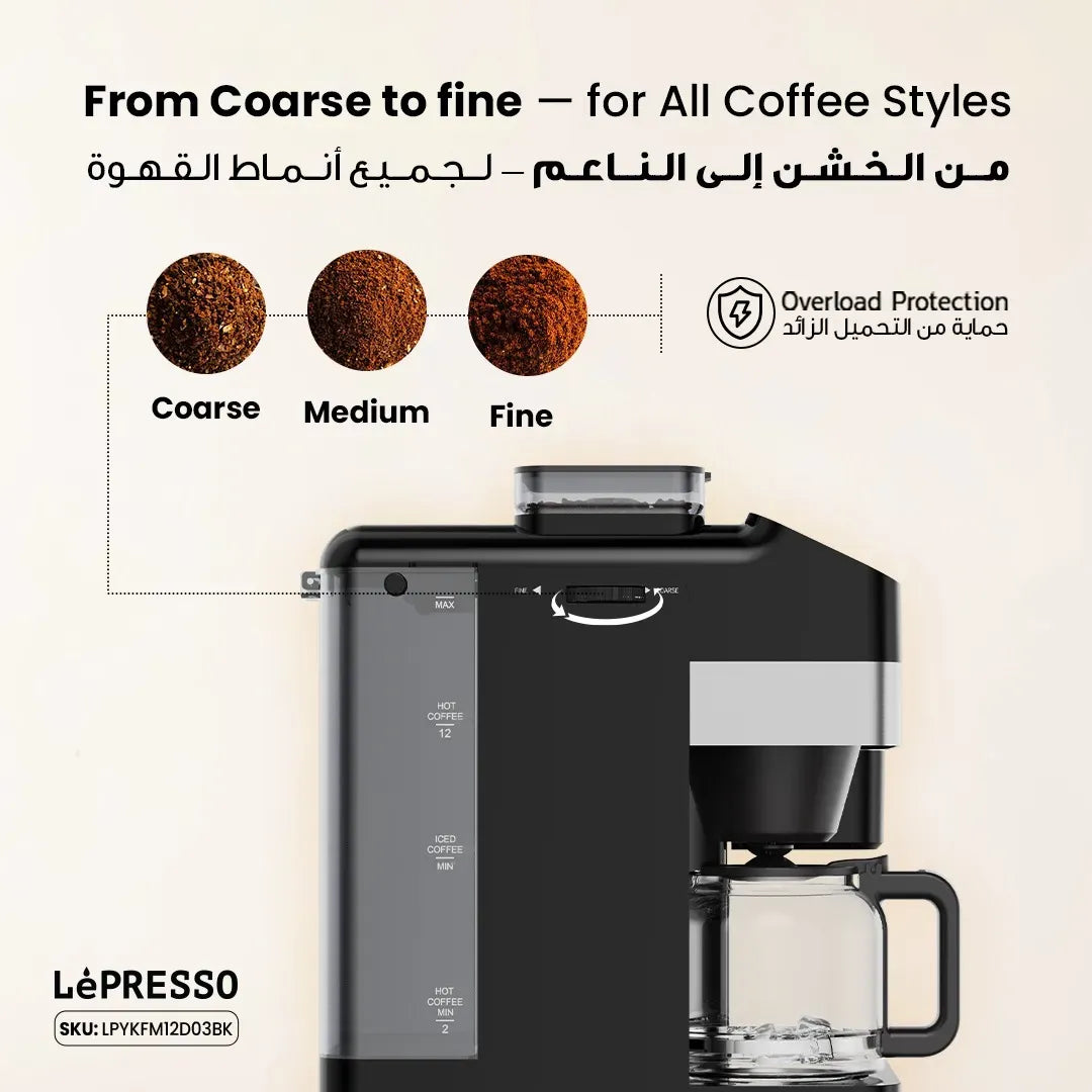 LePresso Americano Pro Ice Hot Coffee Machine Black – image 3