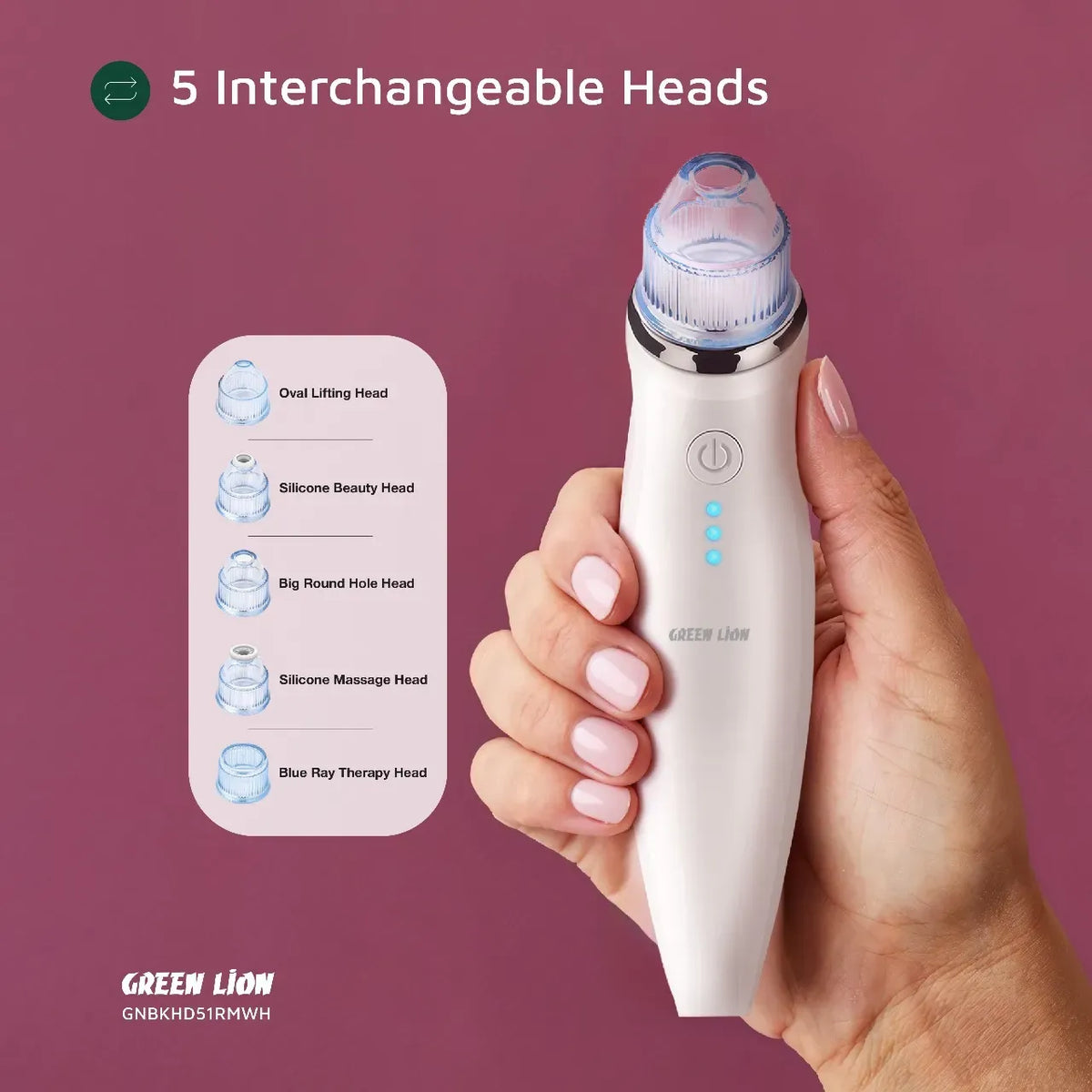 Green Lion Blackhead Remover 5 in 1 Skin Care Solution White – image 11