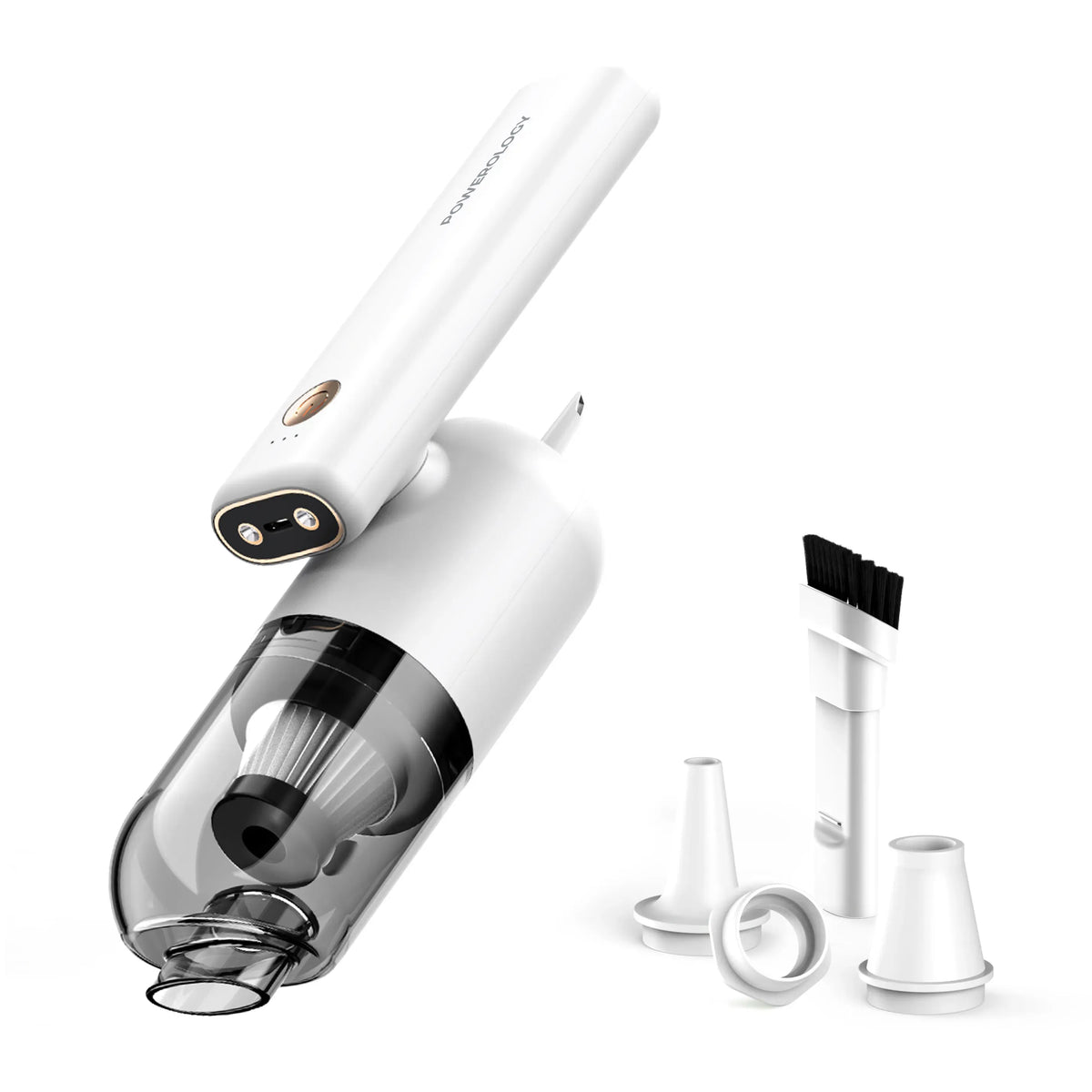 Powerology 4in1 180deg Foldable Car Vacuum Cleaner White – image 3