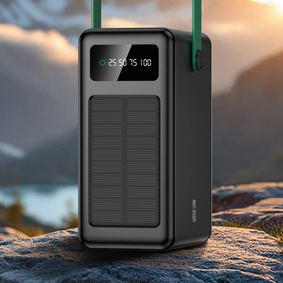 Green Lion Solar Max 120000mAh Power Bank Black – image 3