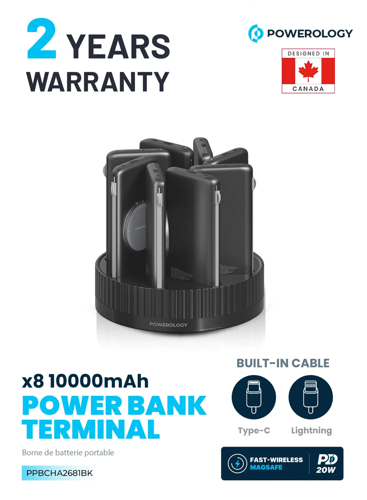 Powerology *810000 m Ah Power Bank Terminal - Black – image 2