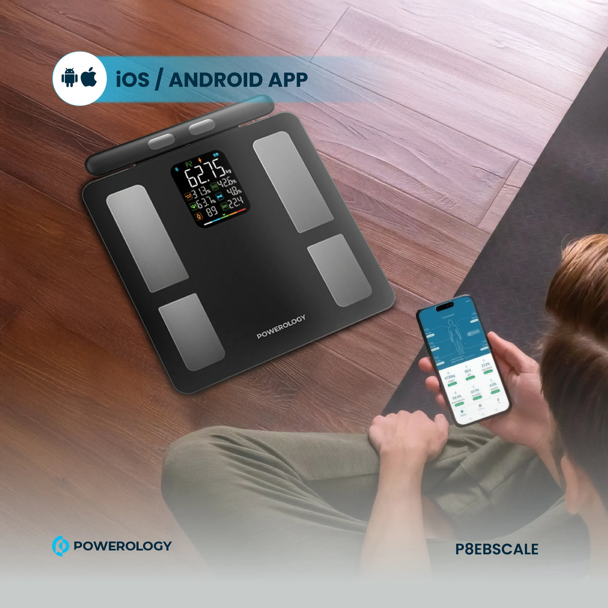 Powerology Advanced Precision Smart Scale Black – image 10