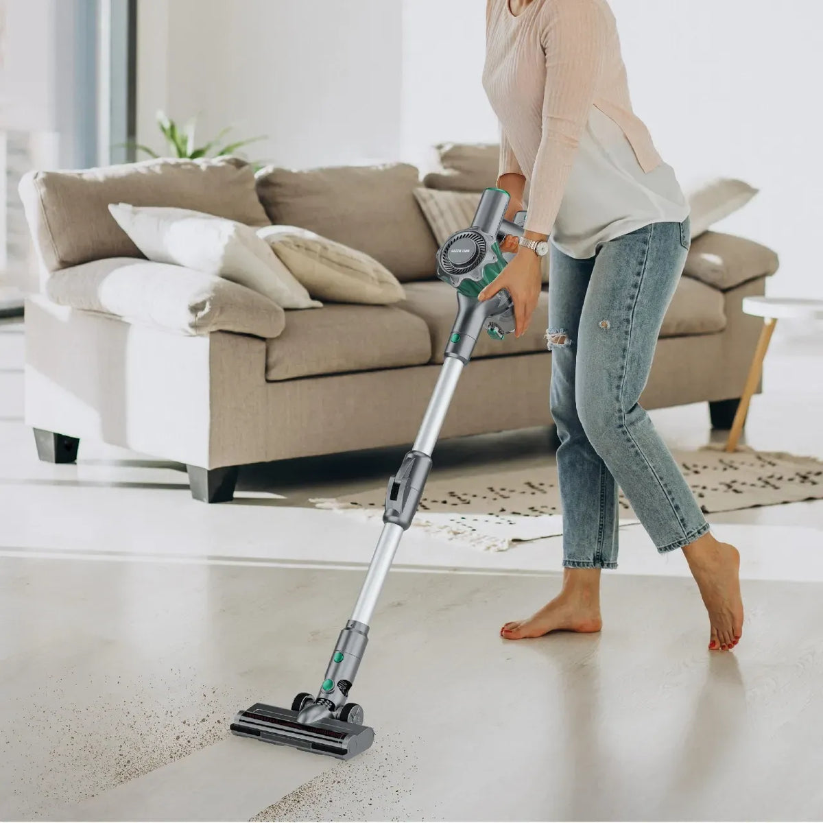 Green Lion Lite Vacuum Cleaner Cordless 150 W 12000 Pa - Gray – image 2