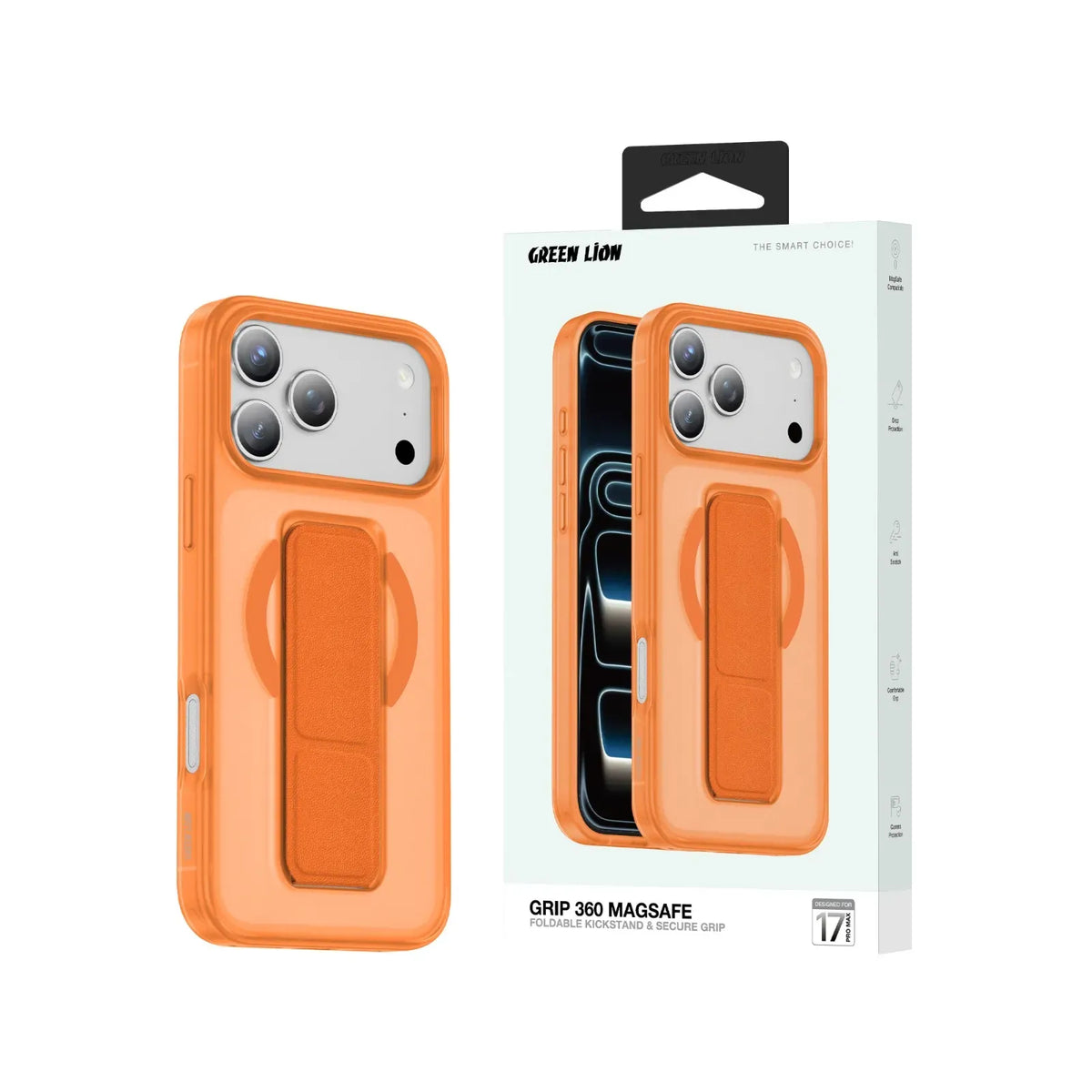 Green Lion GRIP 360 Mag Safe Case - Orange Titanium – image 8