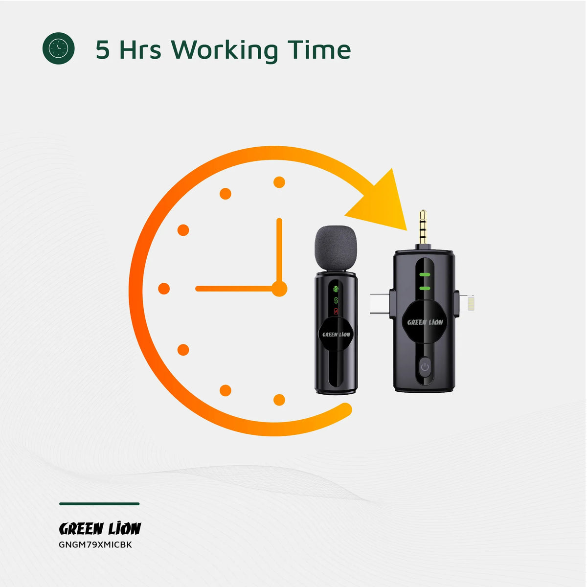 Green Lion 3 in 1 Noise Cancellation Microphone Black – image 4