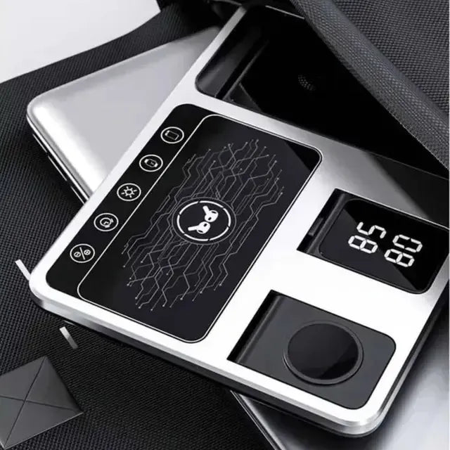 Green Lion 4 in 1 Wireless Charging Station Gray – image 2