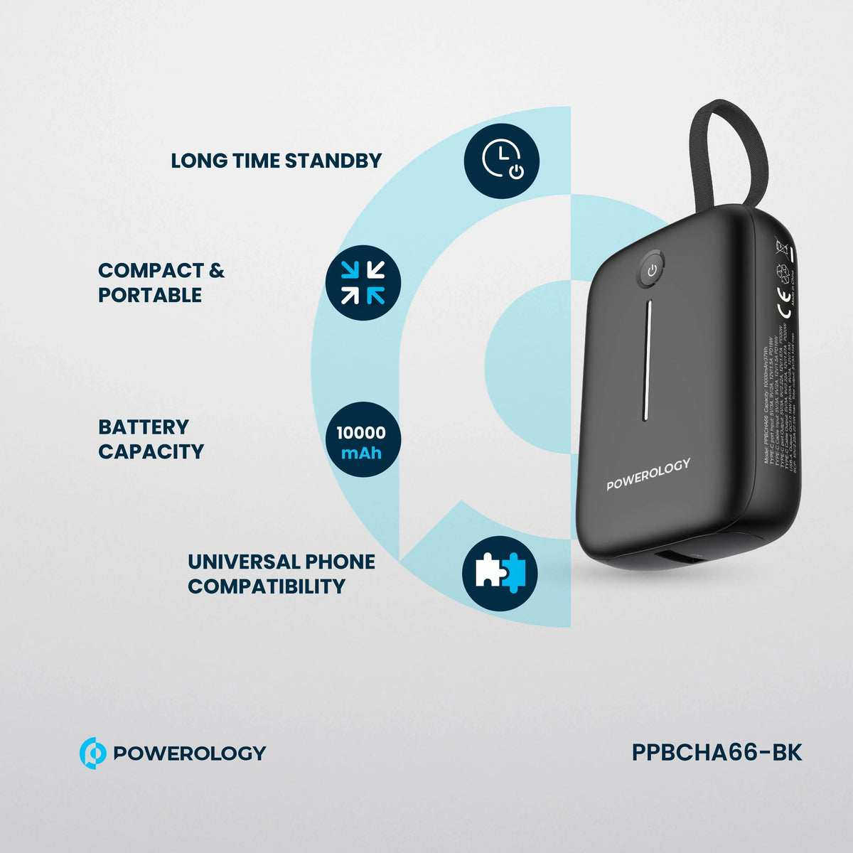 Powerology 10000 m Ah Power Bank - Black – image 9