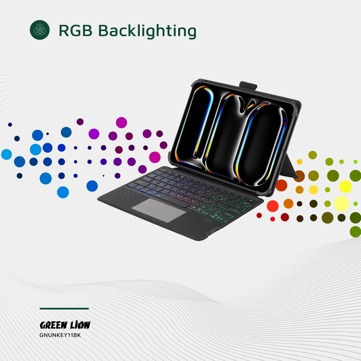 Green Lion Universal Smart Keyboard Case Arabic English Black – image 4