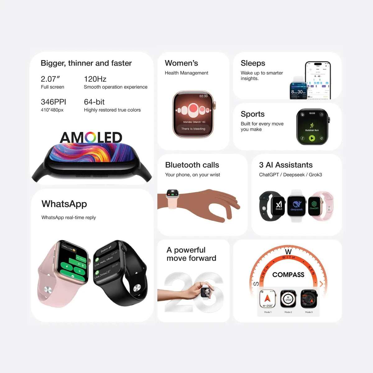Green Lion Communicate 46 Smart Watch-46 mm - Gold
