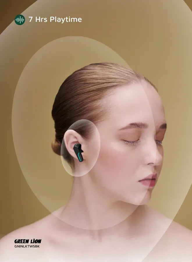 Green Lion Interlaken True Wireless Earbuds - Black – image 10