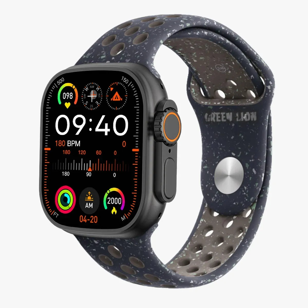 Green Lion Ultra Active Smart Watch - Black