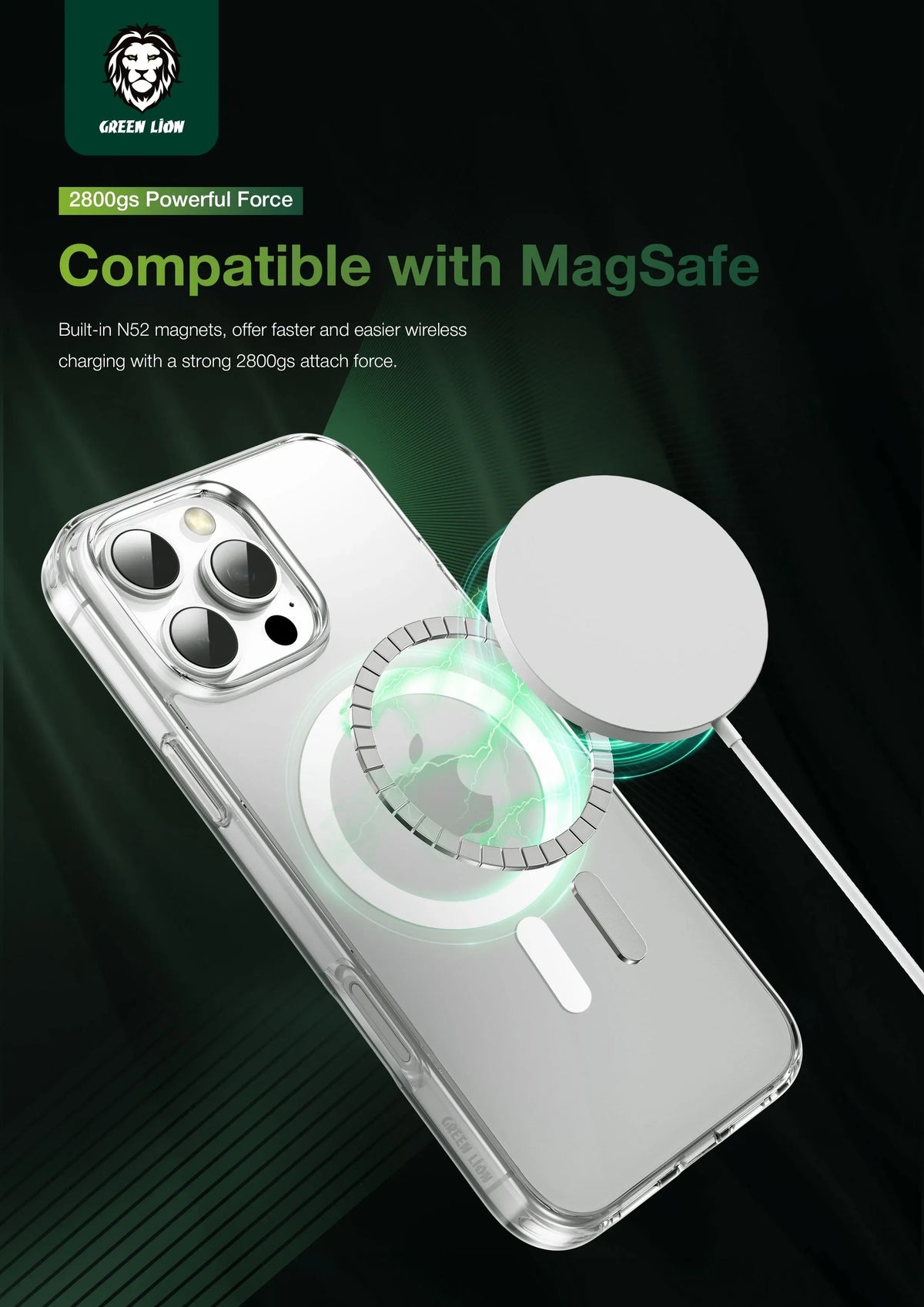 Green Lion Mag Safe Crystal Clear – image 10